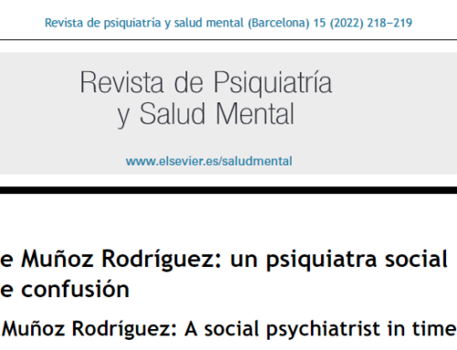 Obituario. Pedro Enrique Muñoz Rodríguez: un psiquiatra social en tiempos de confusión.